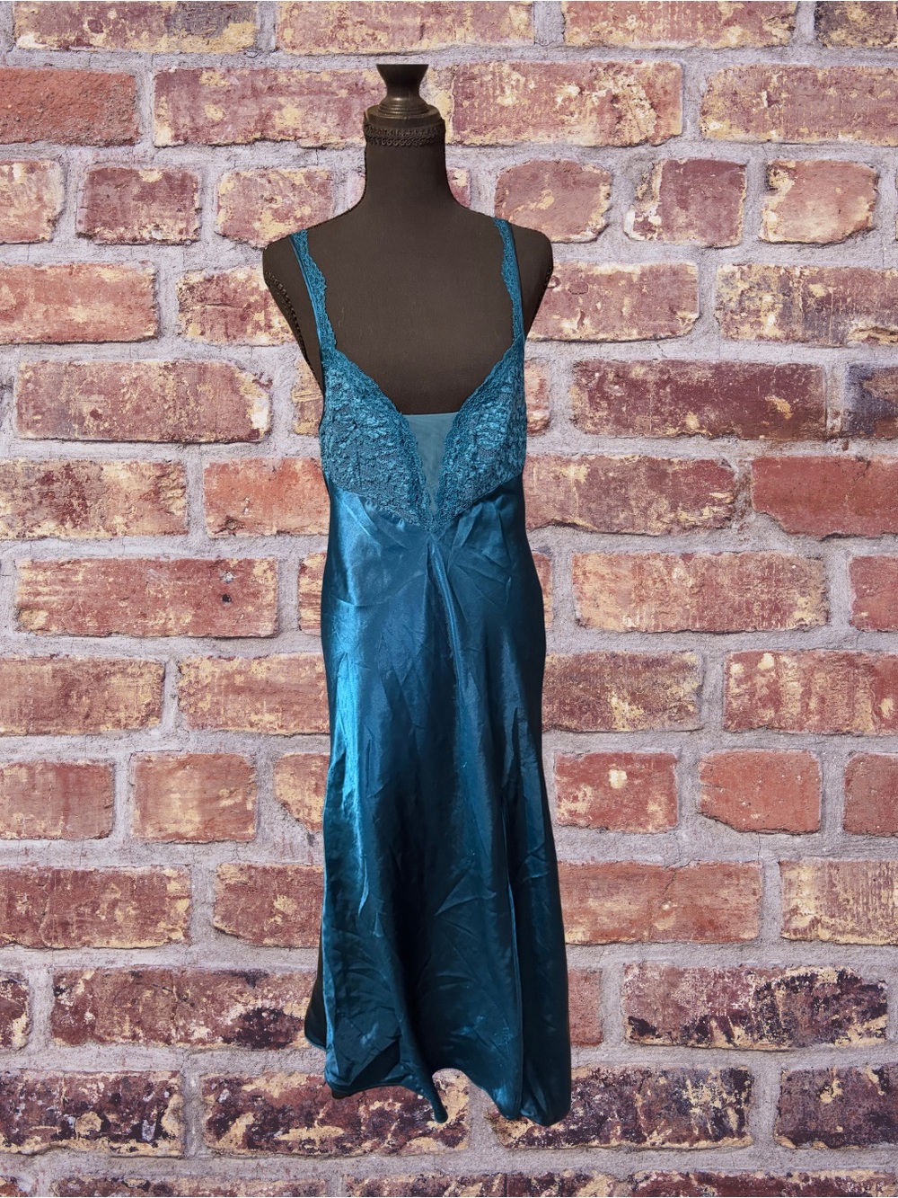 Victoria’s Secret Silky Teal Lace Slip Dress - Women Intimates & Sleepwear, Long